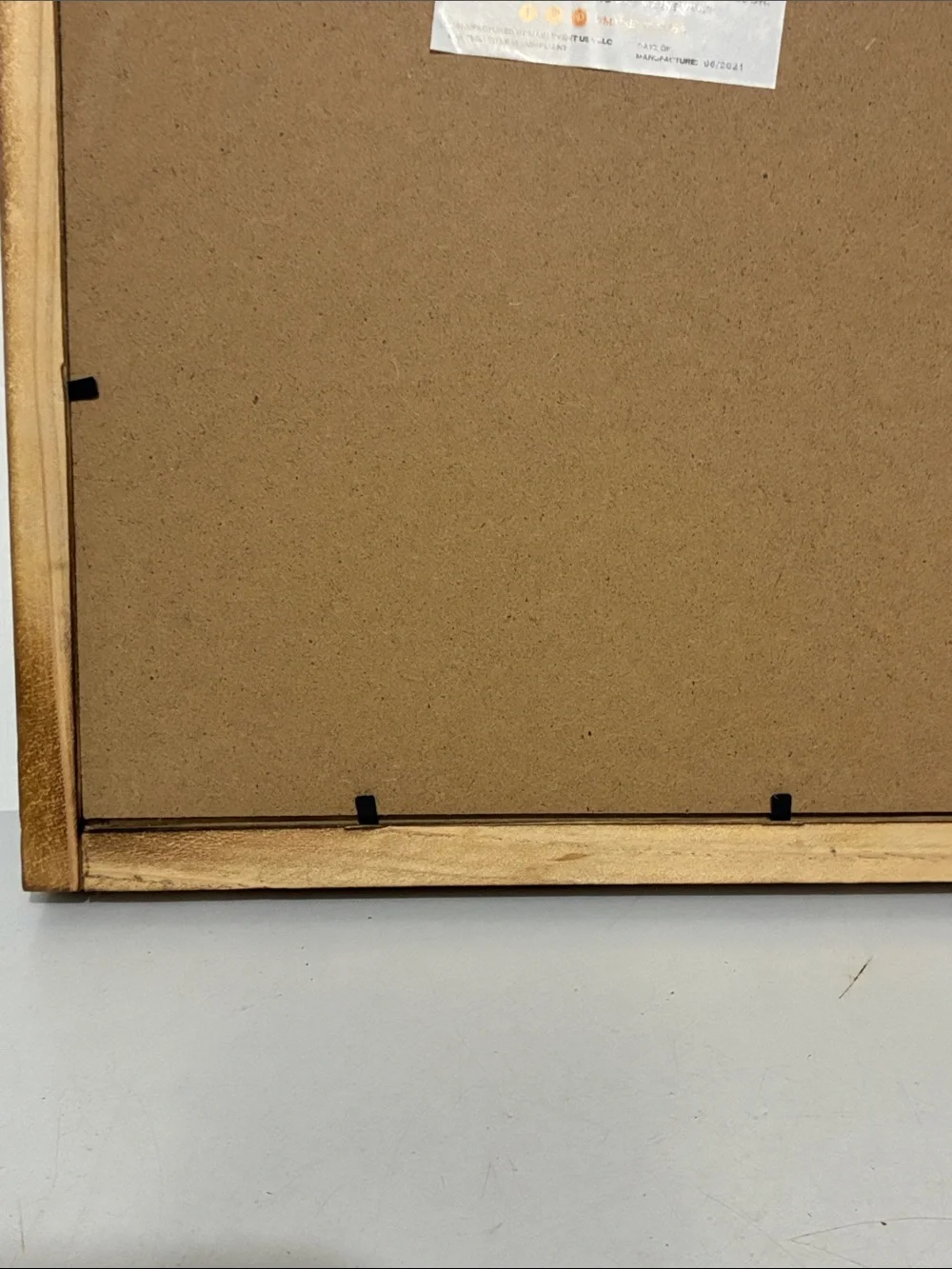 Framed 'Because Someone We Love' Wall Sign - White & Natural Wood